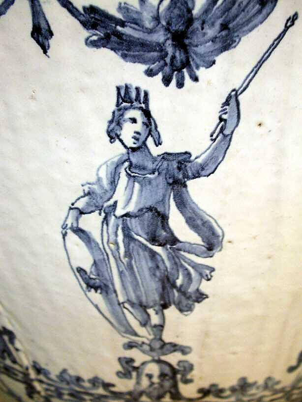 Wine jar (Orcio da vino), workshop of the Marmi family, Maiolica (tin-glazed earthenware), Italian, Montelupo