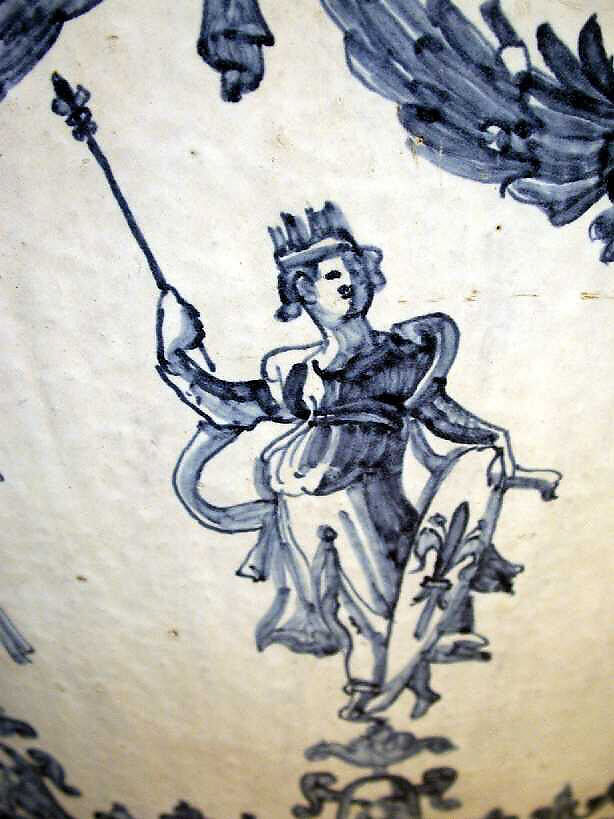 Wine jar (Orcio da vino), workshop of the Marmi family, Maiolica (tin-glazed earthenware), Italian, Montelupo