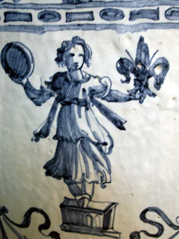 Wine jar (Orcio da vino), workshop of the Marmi family, Maiolica (tin-glazed earthenware), Italian, Montelupo