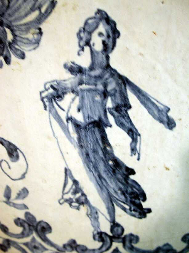 Wine jar (Orcio da vino), workshop of the Marmi family, Maiolica (tin-glazed earthenware), Italian, Montelupo