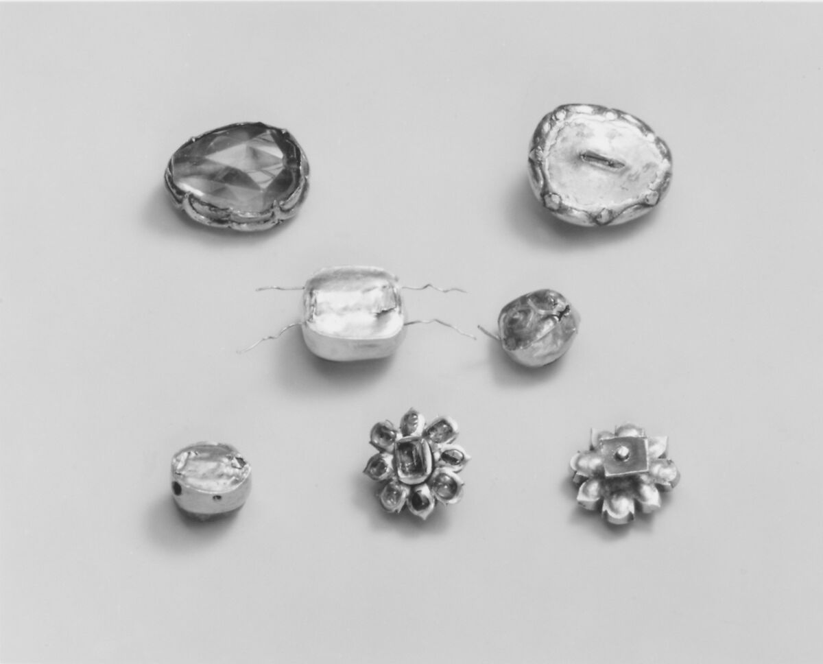 Triptych with the Mandylion, The Kremlin Armory Workshops, Moscow (Russian, Moscow, recorded from 1511–about 1715), Silver, partly gilt, niello, enamel, sapphires, rubies, spinels, pearls, leather, silk velvet, oil paint, gesso, linen, mica, pig-skin, woods: Tilia cordata (basswood or linden), white oak, Russian, Moscow