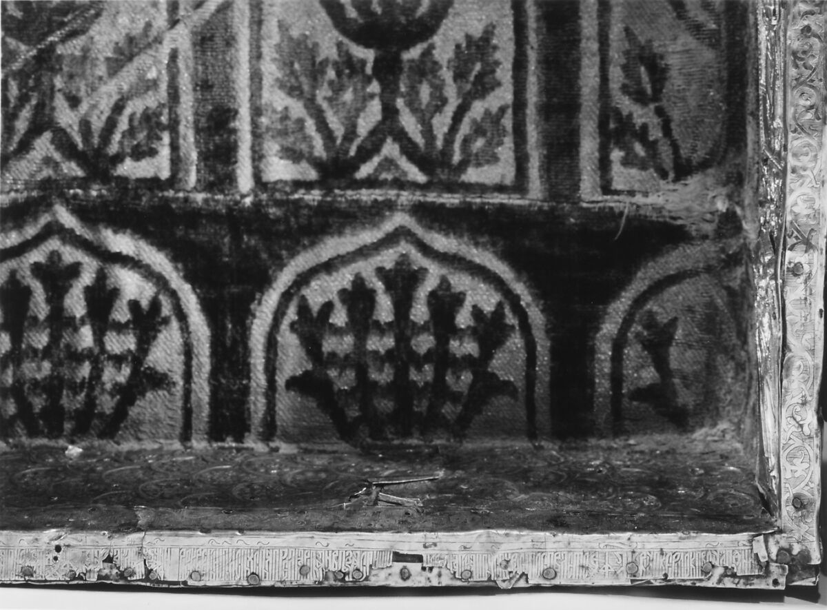 Triptych with the Mandylion, The Kremlin Armory Workshops, Moscow (Russian, Moscow, recorded from 1511–about 1715), Silver, partly gilt, niello, enamel, sapphires, rubies, spinels, pearls, leather, silk velvet, oil paint, gesso, linen, mica, pig-skin, woods: Tilia cordata (basswood or linden), white oak, Russian, Moscow