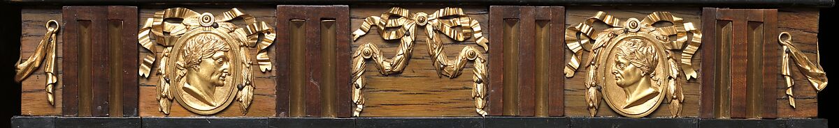 Longcase clock, Clockmaker: Hermann Achenbach (German, born 1730, active before 1759–92), Case: oak veneered with maple, burl woods, holly, and hornbeam (all partly stained), and other woods; mother-of-pearl; gilded bronze; and brass; Dial: partly gilded and partly silvered brass and enameled and painted copper; Movement: brass and steel, German, Neuwied am Rhein