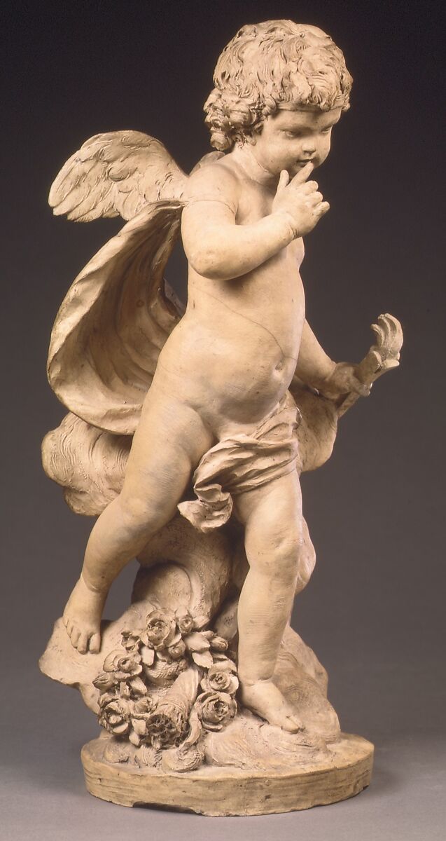 Stealthy Cupid, Terracotta (pale yellow, unpatinated), French