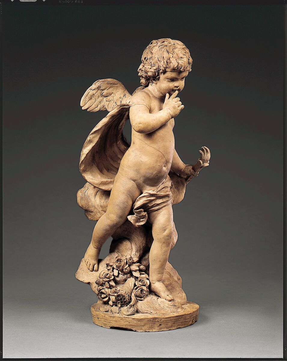 Stealthy Cupid, Terracotta (pale yellow, unpatinated), French 