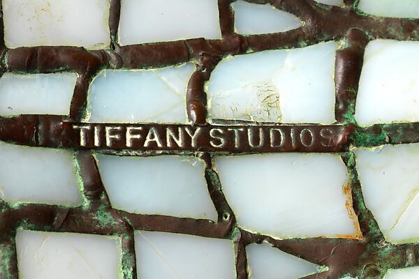 "Lotus, Pagoda" lamp, Tiffany Studios (1902–32), Leaded Favrile glass and patinated bronze, American