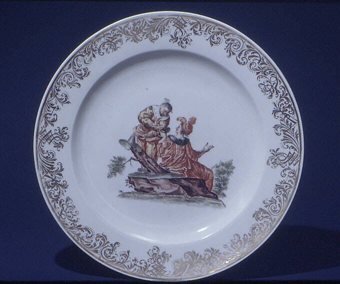 Plate (one of two), Meissen Manufactory (German, 1710–present), Hard-paste porcelain, German, Meissen 