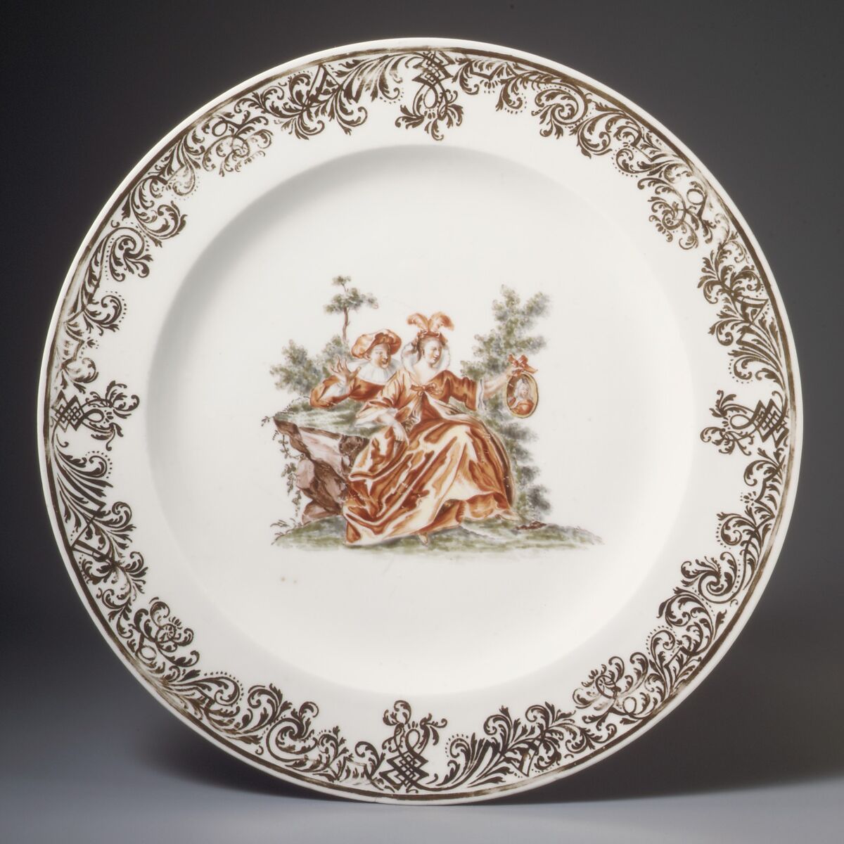 Plate (one of two), Meissen Manufactory (German, 1710–present), Hard-paste porcelain, German, Meissen 