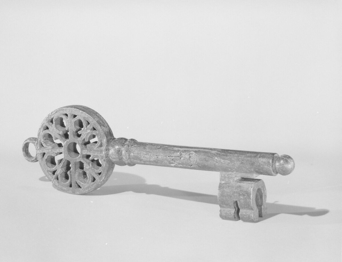 Pin key, Wrought iron, Italian 
