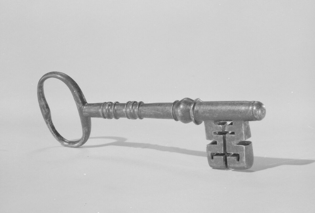 Pin key, Wrought iron, possibly Italian 