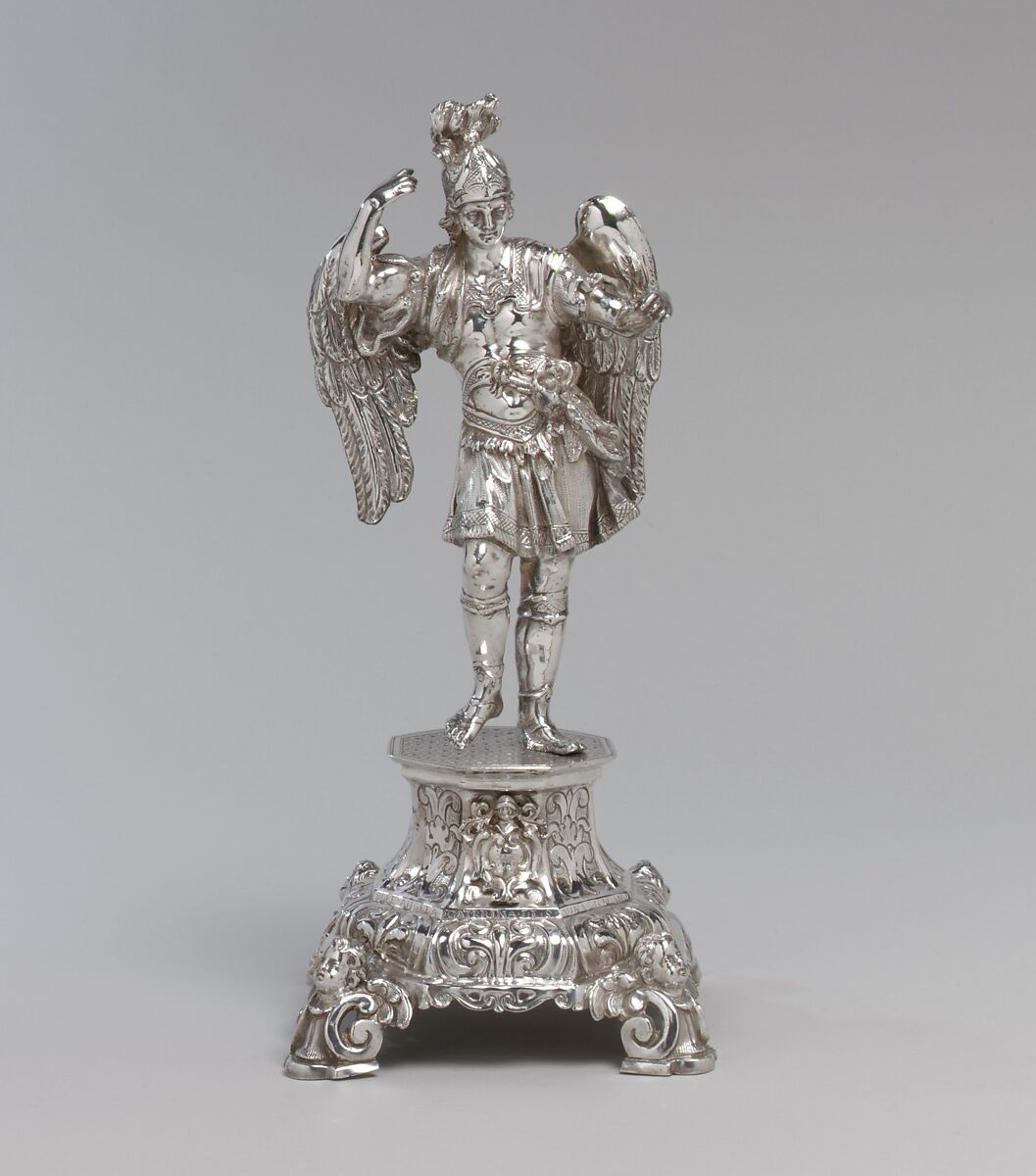 Saint Michael, Probably by Gaetano Fumo (active 1737–59), Silver, Italian, Naples 