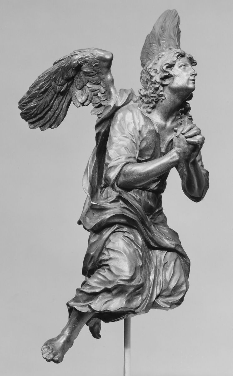 Angel (one of a pair), Hendrik-Frans Verbruggen (Flemish, Antwerp 1654–1724 Antwerp), Oak, Flemish 