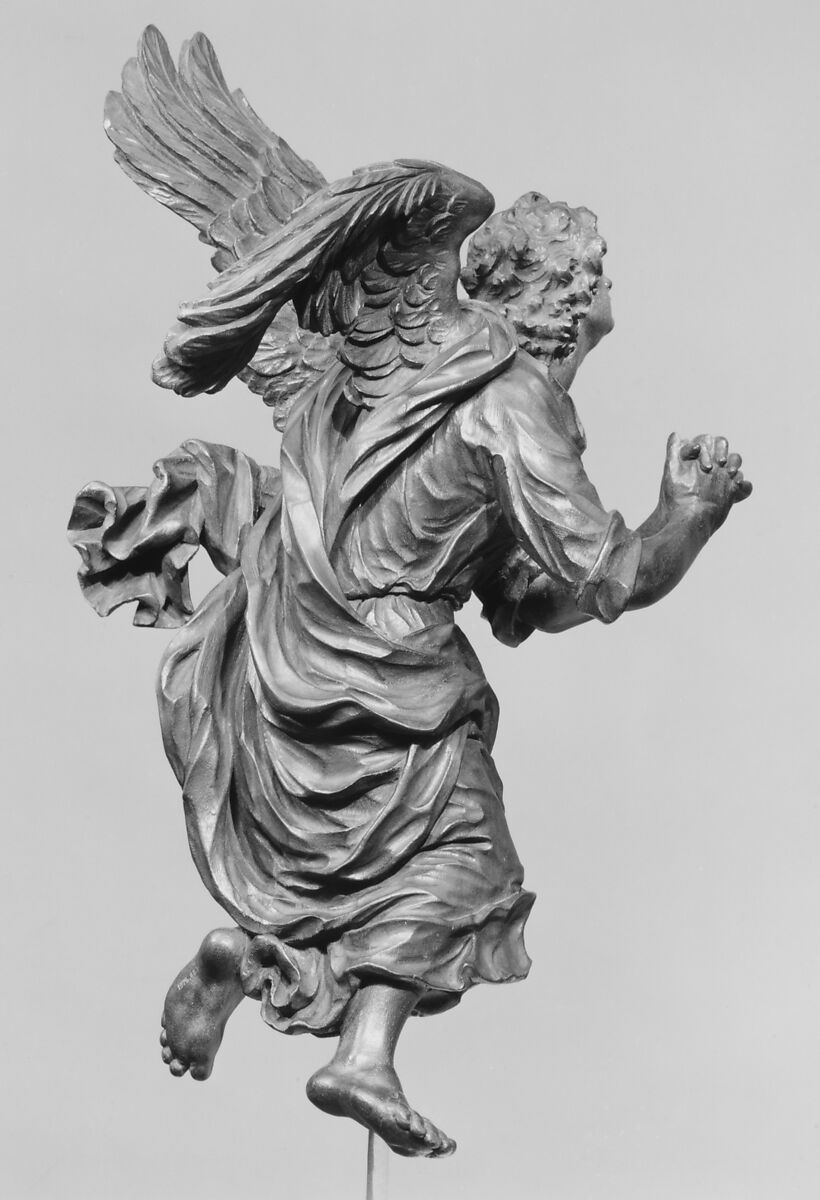Angel (one of a pair), Hendrik-Frans Verbruggen (Flemish, Antwerp 1654–1724 Antwerp), Oak, Flemish