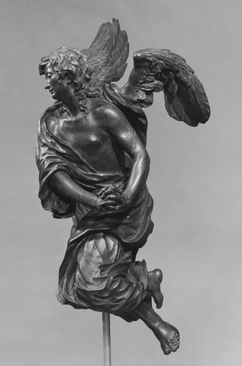 Angel (one of a pair), Hendrik-Frans Verbruggen (Flemish, Antwerp 1654–1724 Antwerp), Oak, Flemish 