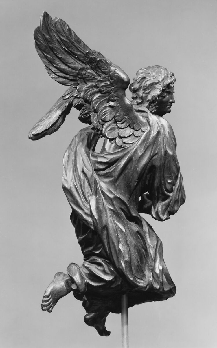 Angel (one of a pair), Hendrik-Frans Verbruggen (Flemish, Antwerp 1654–1724 Antwerp), Oak, Flemish