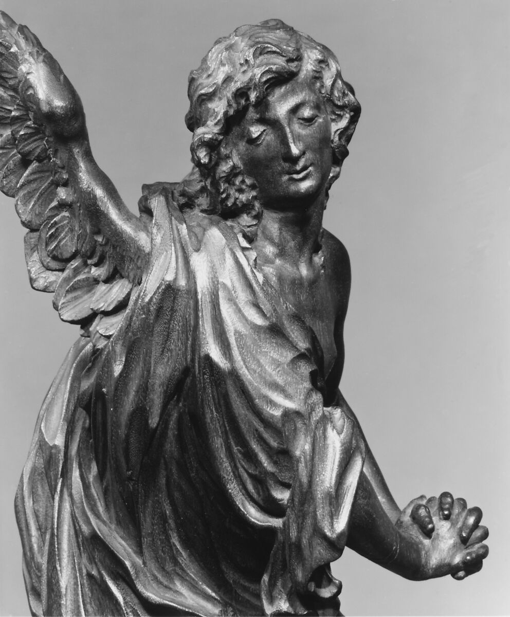 Angel (one of a pair), Hendrik-Frans Verbruggen (Flemish, Antwerp 1654–1724 Antwerp), Oak, Flemish
