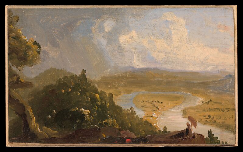 Sketch for View from Mount Holyoke, Northampton, Massachusetts, after a Thunderstorm (The Oxbow)