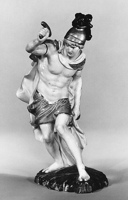 Classical warrior, Höchst Manufactory (German, 1746–1796), Hard-paste porcelain, German, Höchst 