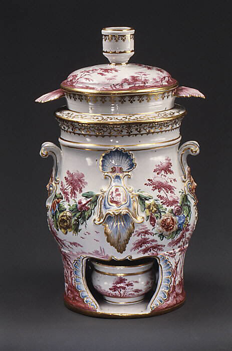 Food warmer, Doccia Porcelain Manufactory (Italian, 1737–1896), Hard-paste porcelain, Italian, Florence 