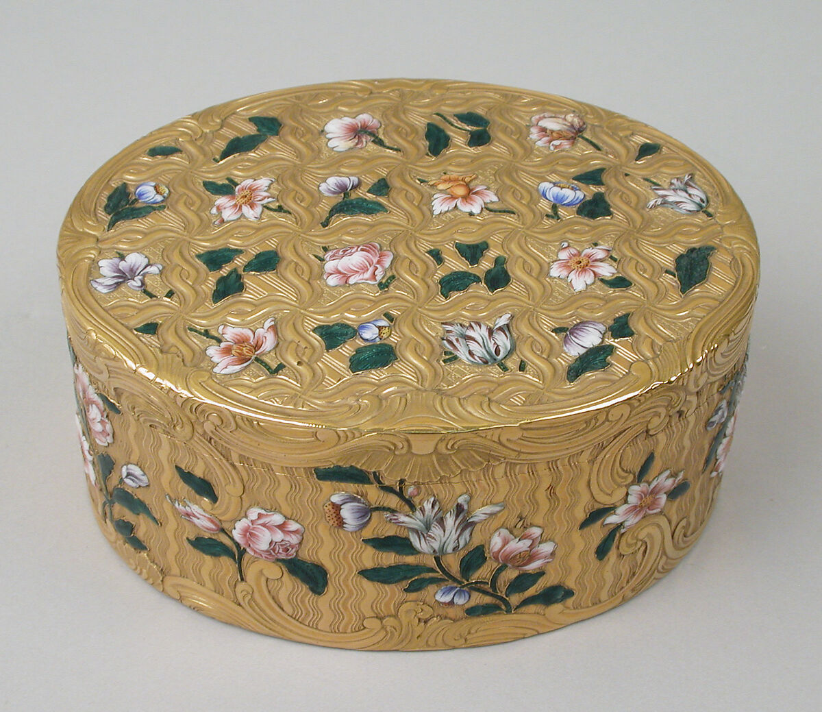 Snuffbox, Jean Frémin (French, active 1738–83, died 1786), Gold, enamel, French, Paris 