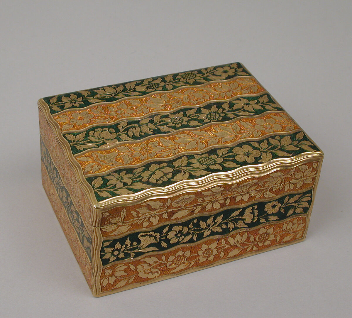 Snuffbox, Gold, enamel, French, Paris 