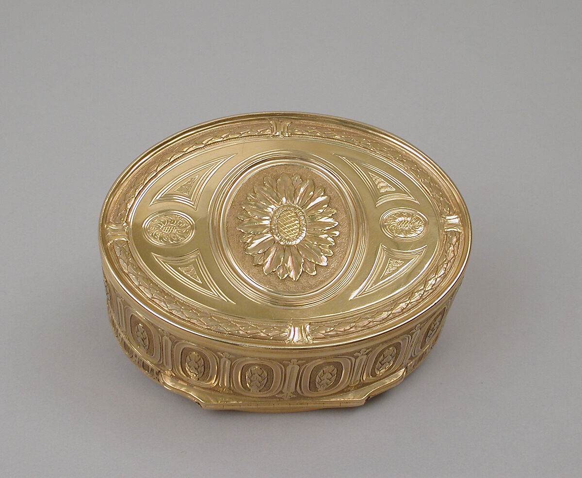 Snuffbox, Louis-Philippe Demay (French, master 1758, died 1772), Gold, French, Paris