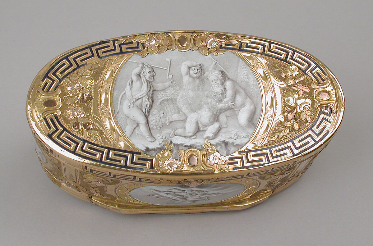 Snuffbox, Maker known by his initials A. P. C., Switzerland, Gold, enamel, Swiss