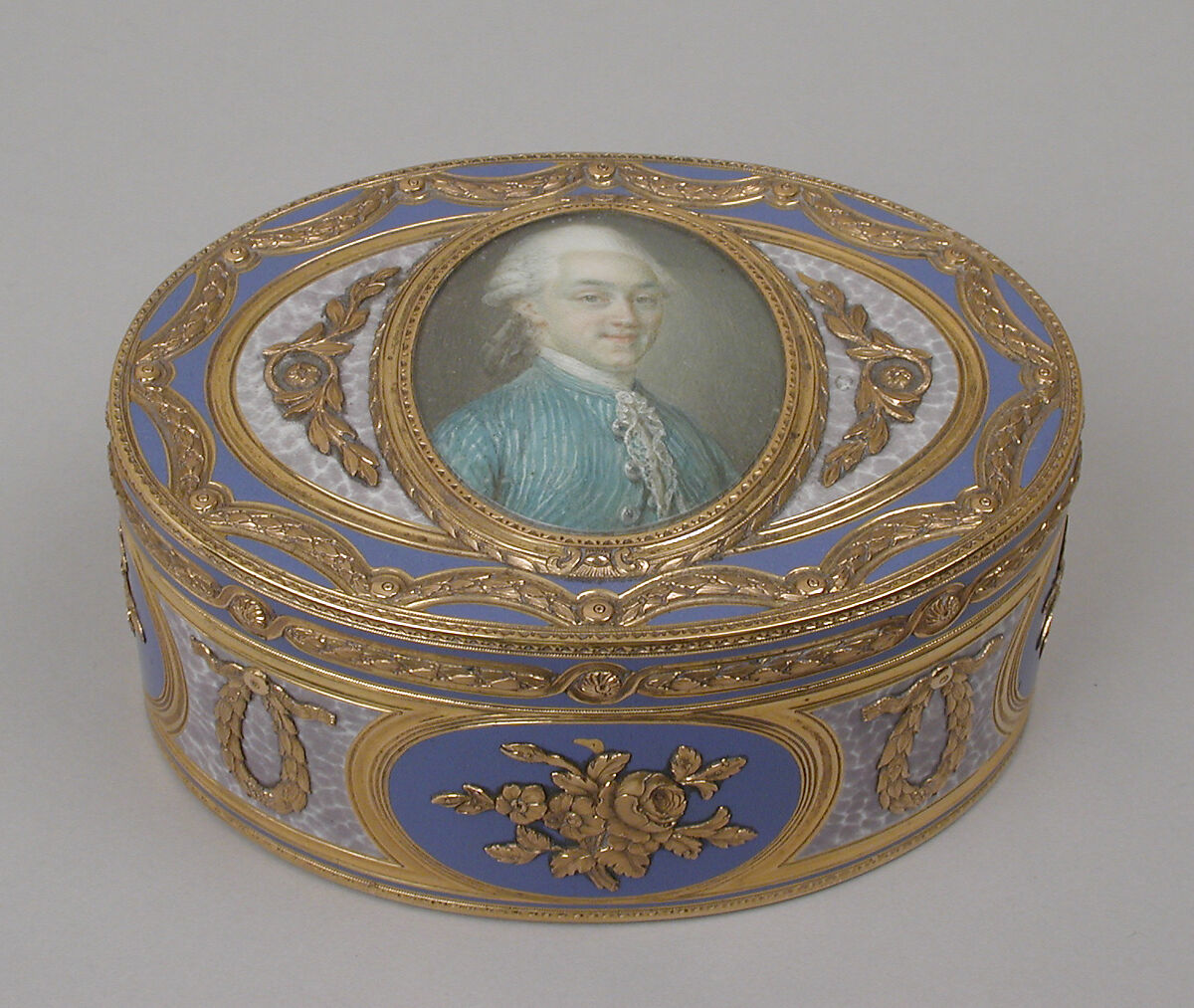 Snuffbox, Charles Le Bastier (French, apprenticed 1738, master 1754, active 1783), Gold, enamel, French, Paris 