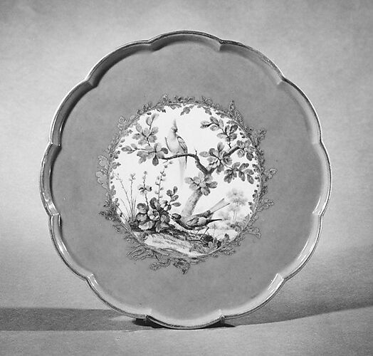 Fruit stand (soucoupe à pied) (one of four) (part of a service)