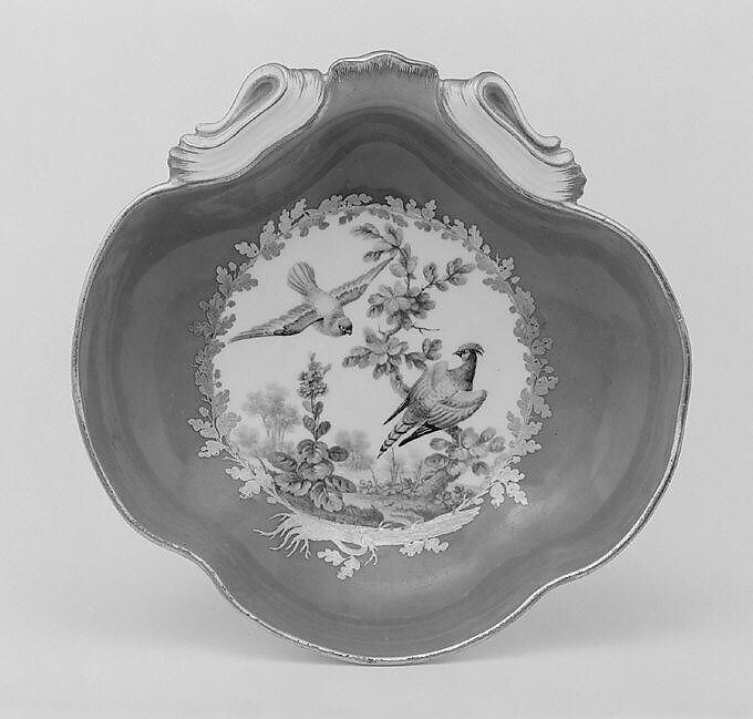 Fruit dish (compotier coquille) (one of a pair) (part of a service), Sèvres Manufactory (French, 1740–present), Soft-paste porcelain, French, Sèvres 