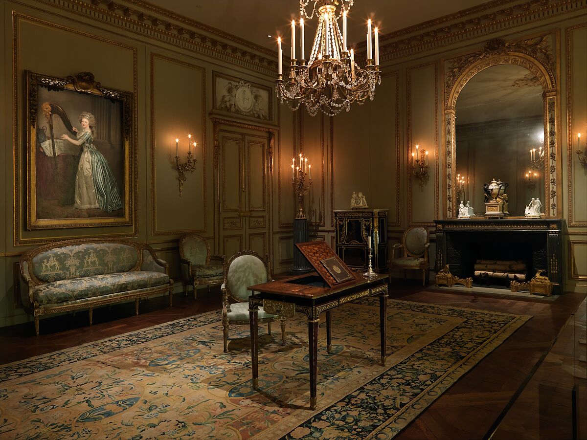 Carpet (tapis), Savonnerie Manufactory (Manufactory, established 1626; Manufacture Royale, established 1663), Knotted and cut wool pile, woven with about 90 knots per square inch, French, Paris