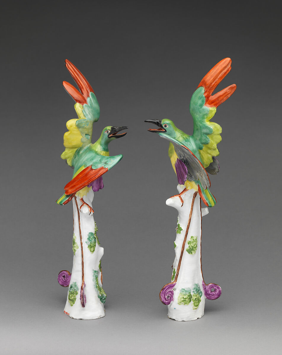 Bird of paradise (quetzal) (one of a pair), Meissen Manufactory (German, 1710–present), Hard-paste porcelain, German, Meissen 