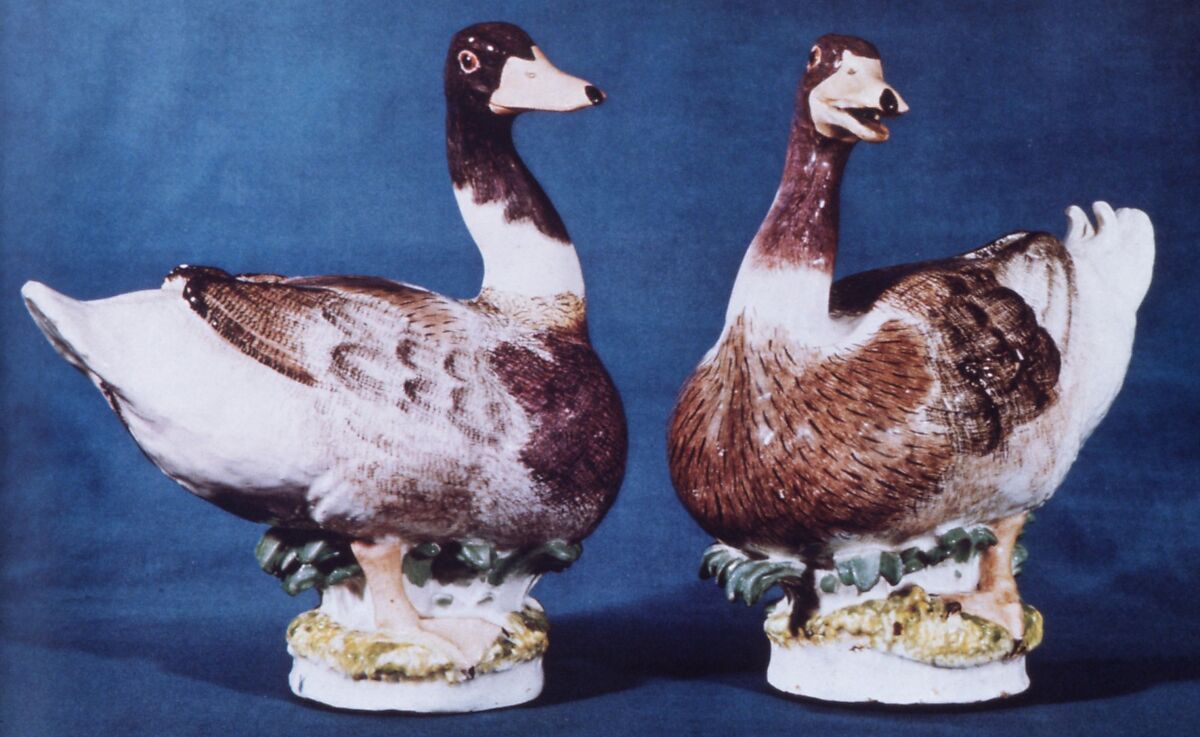 Mallard duck (one of a pair), Meissen Manufactory (German, 1710–present), Hard-paste porcelain, German, Meissen 