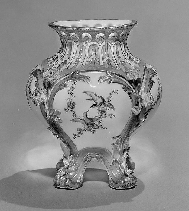 Potpourri vase (pot-pourri à jour), Vincennes Manufactory (French, ca. 1740–1756), Soft-paste porcelain, French, Vincennes 
