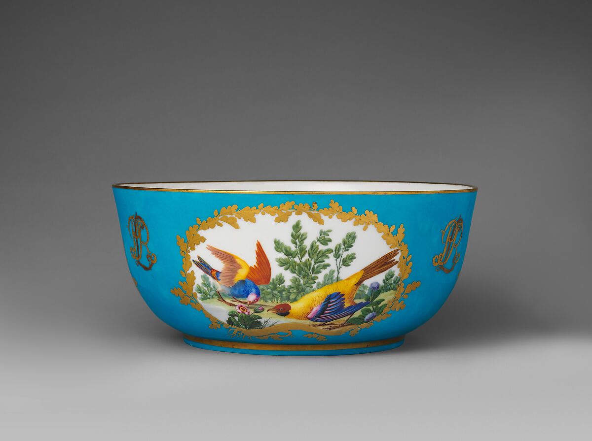 Punch bowl (jatte à punch) (part of a service), Sèvres Manufactory (French, 1740–present), Soft-paste porcelain, French, Sèvres 