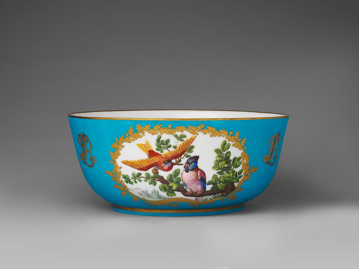 Punch bowl (jatte à punch) (part of a service), Sèvres Manufactory (French, 1740–present), Soft-paste porcelain, French, Sèvres