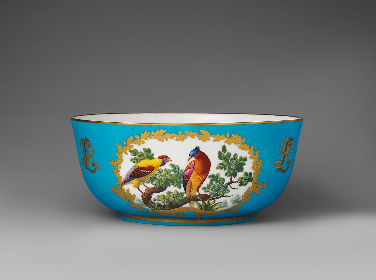 Punch bowl (jatte à punch) (part of a service), Sèvres Manufactory (French, 1740–present), Soft-paste porcelain, French, Sèvres