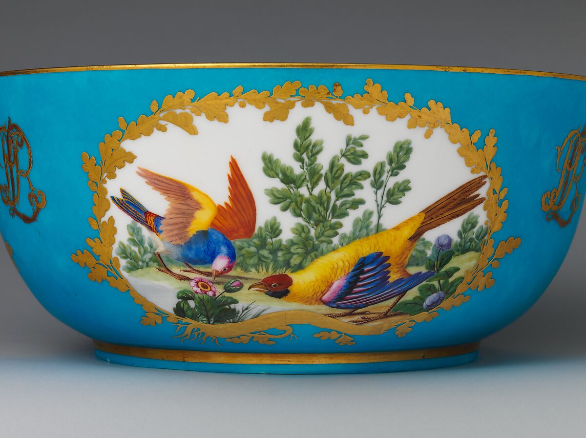 Punch bowl (jatte à punch) (part of a service), Sèvres Manufactory (French, 1740–present), Soft-paste porcelain, French, Sèvres