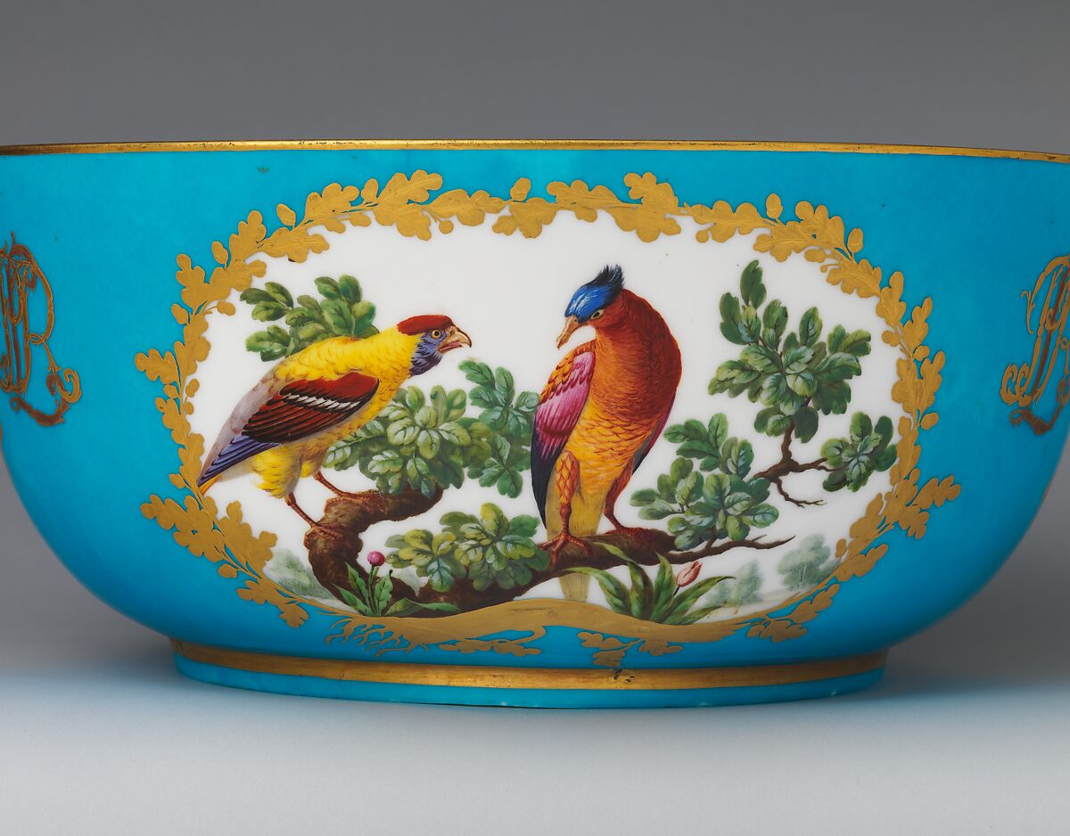 Punch bowl (jatte à punch) (part of a service), Sèvres Manufactory (French, 1740–present), Soft-paste porcelain, French, Sèvres