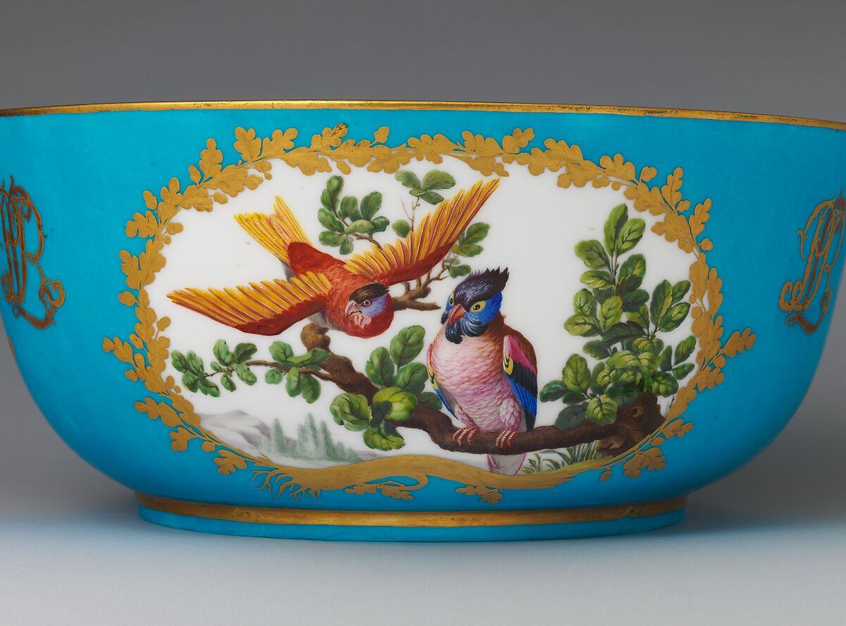 Punch bowl (jatte à punch) (part of a service), Sèvres Manufactory (French, 1740–present), Soft-paste porcelain, French, Sèvres