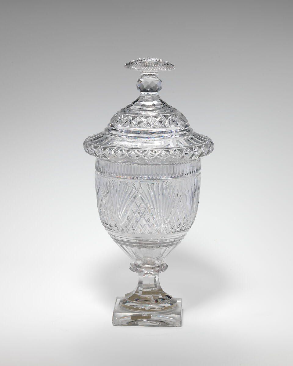 Urn (one of a pair), Glass, Irish 