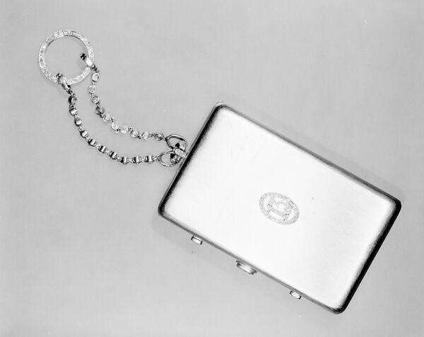 Lady's compact, Platinum, diamonds, Russian, St. Petersburg