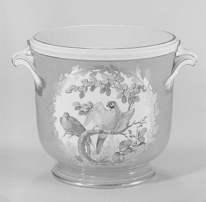 Wine-bottle cooler (seau à bouteille) (part of a service), Sèvres Manufactory (French, 1740–present), Soft-paste porcelain, French, Sèvres