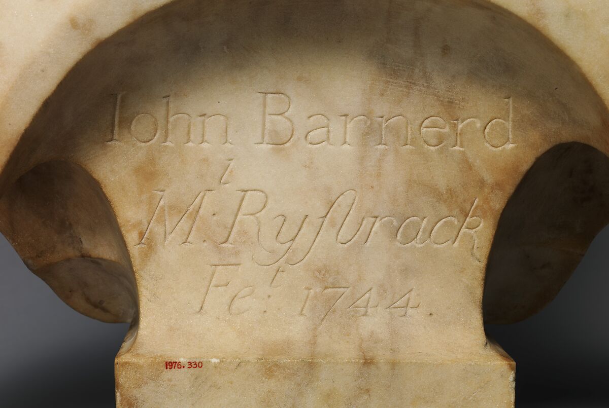 John Barnard, John Michael Rysbrack (Flemish, Antwerp 1694–1770 London), Marble, British, London