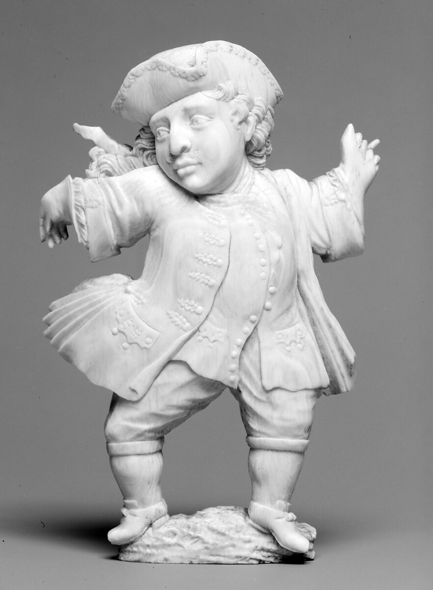 Male Dancing Dwarf, Ivory: base: ivory and wood, German or Netherlandish 