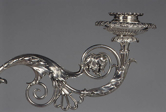 Six-light candelabrum, Paul Storr (British, 1771–1844), Silver, British, London