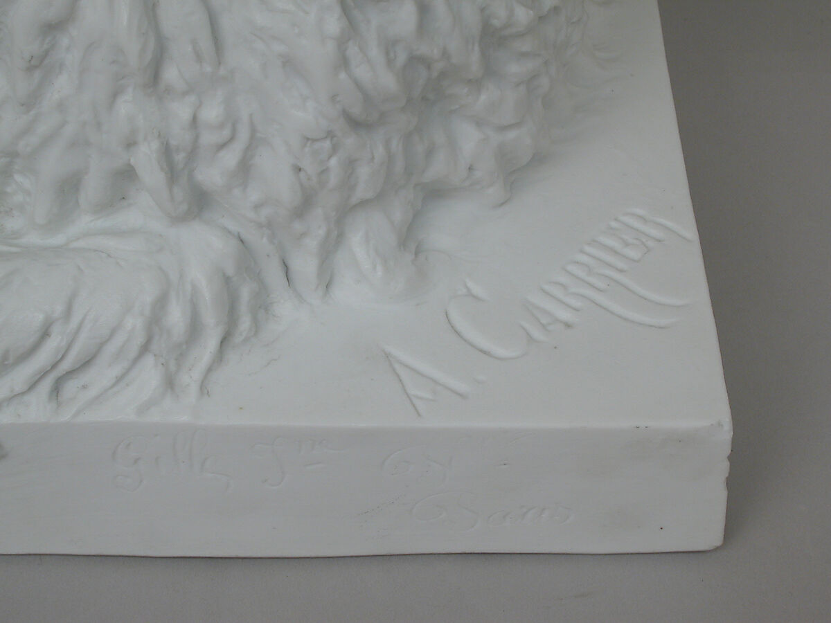 Musette, a Maltese dog, Jean-Baptiste Gille (French, 1798–1868, active Paris), Hard-paste porcelain, French, Paris