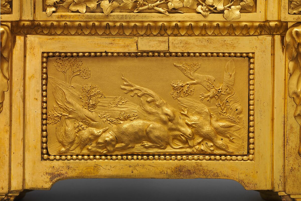 Pair of firedogs (chenets), Quentin-Claude Pitoin (French, Paris ca. 1725–1777 Paris), Gilt bronze, French, Paris