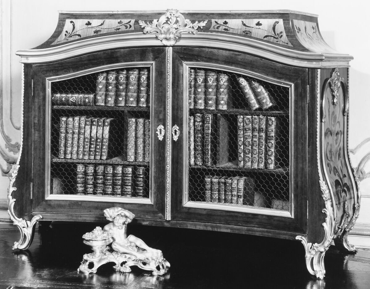 Filing cabinet (cartonnier) (part of a set), attributed to Joseph Baumhauer (French, active ca. 1749–72), Oak veneered with tulipwood, purplewood, casuarina wood, kingwood, gilt-bronze mounts, French