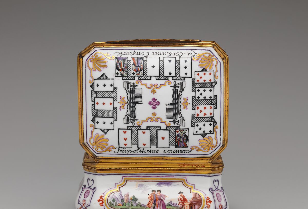 Snuffbox, Vienna, Hard-paste porcelain, gold, Austrian, Vienna